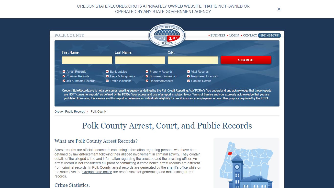 Polk County Arrest, Court, and Public Records